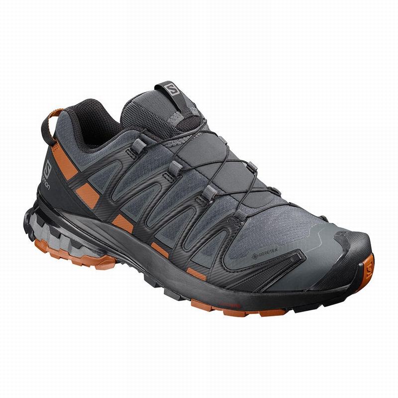 Buty Trekkingowe Męskie Salomon XA PRO 3D V8 GORE-TEX - Ciemny Niebieskie / Czarne - Polska (591-FAD